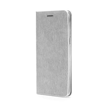 Заредете изображение във визуализатора на галерията – Luna Silver калъф тип книга за iPhone xs max (6,5") сив - TopMag
