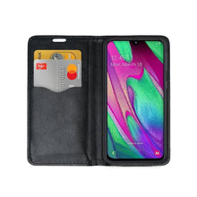 Заредете изображение във визуализатора на галерията – Magnet калъф тип книга за samsung galaxy a30 черен - TopMag
