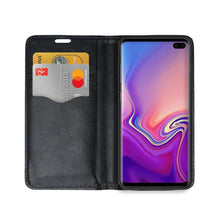 Заредете изображение във визуализатора на галерията – Magnet калъф тип книга за samsung galaxy s10 plus черен - TopMag
