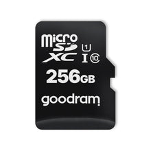 Заредете изображение във визуализатора на галерията – Memory card goodram microsd sd 256gb class 10 uhs i 100mb/s with adapter - TopMag

