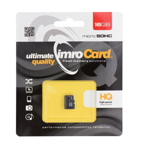 Memory card imro microsd 16gb without adapter sd - TopMag