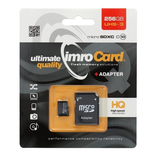 Memory card imro microsd 256gb with adapter / class 10 uhs 3 - TopMag