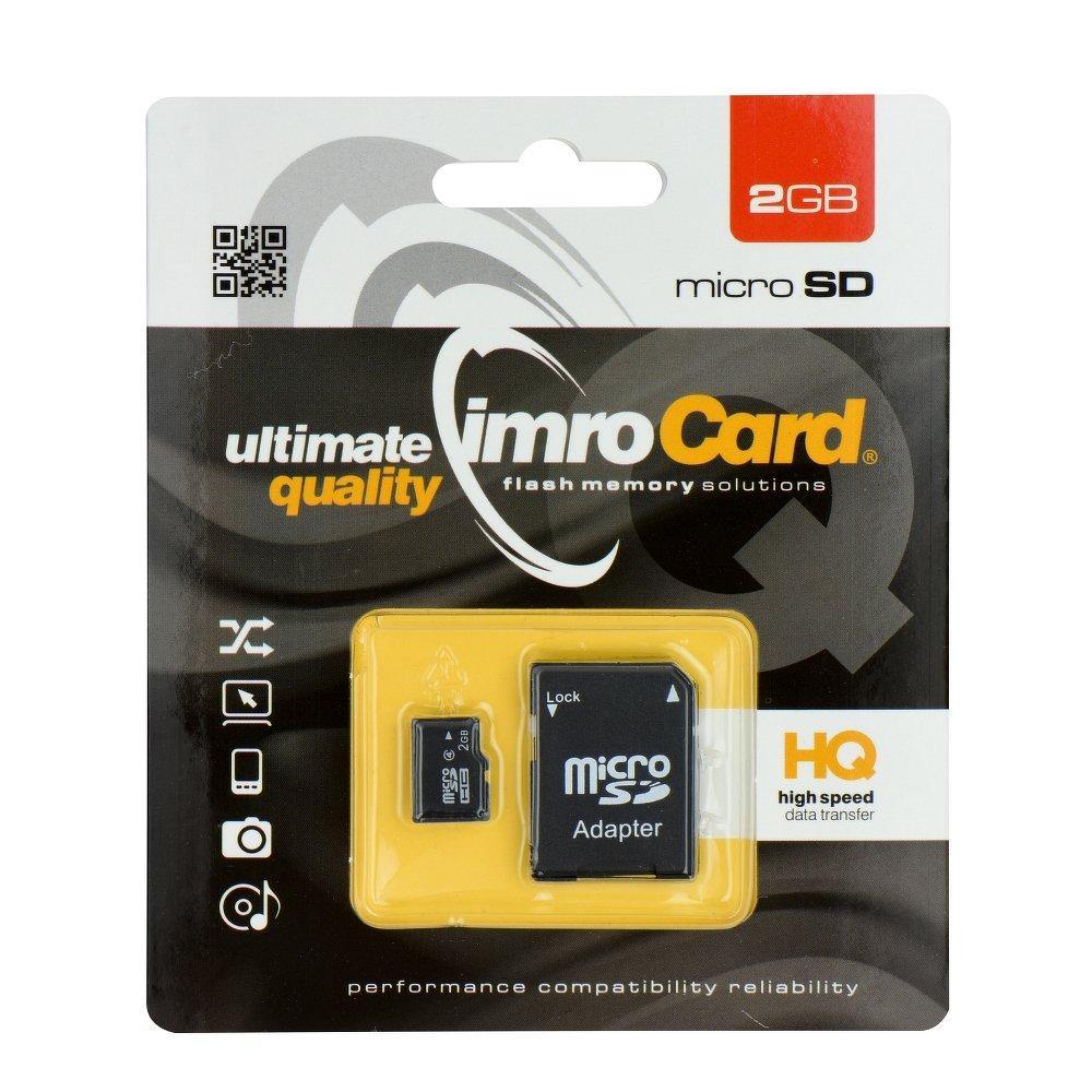 Memory card imro microsd 2gb with adapter - TopMag