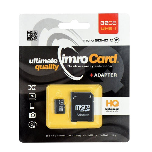 Memory card imro microsd 32gb with adapter / class 10 uhs - само за 20.2 лв