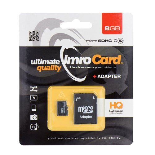 Memory card imro microsd 8gb with adapter / class 10 uhs - TopMag