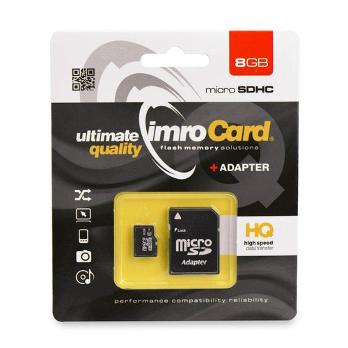 Memory card imro microsd 8gb with adapter - TopMag