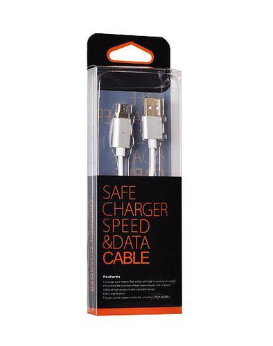 USB кабел за зареждане и прехвърляне на данни магнитен блистер - сив - само за 18.3 лв