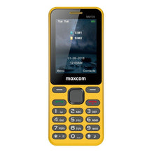 Заредете изображение във визуализатора на галерията – Mobile phone maxcom " banana "  mm 139 yellow - само за 256.8 лв
