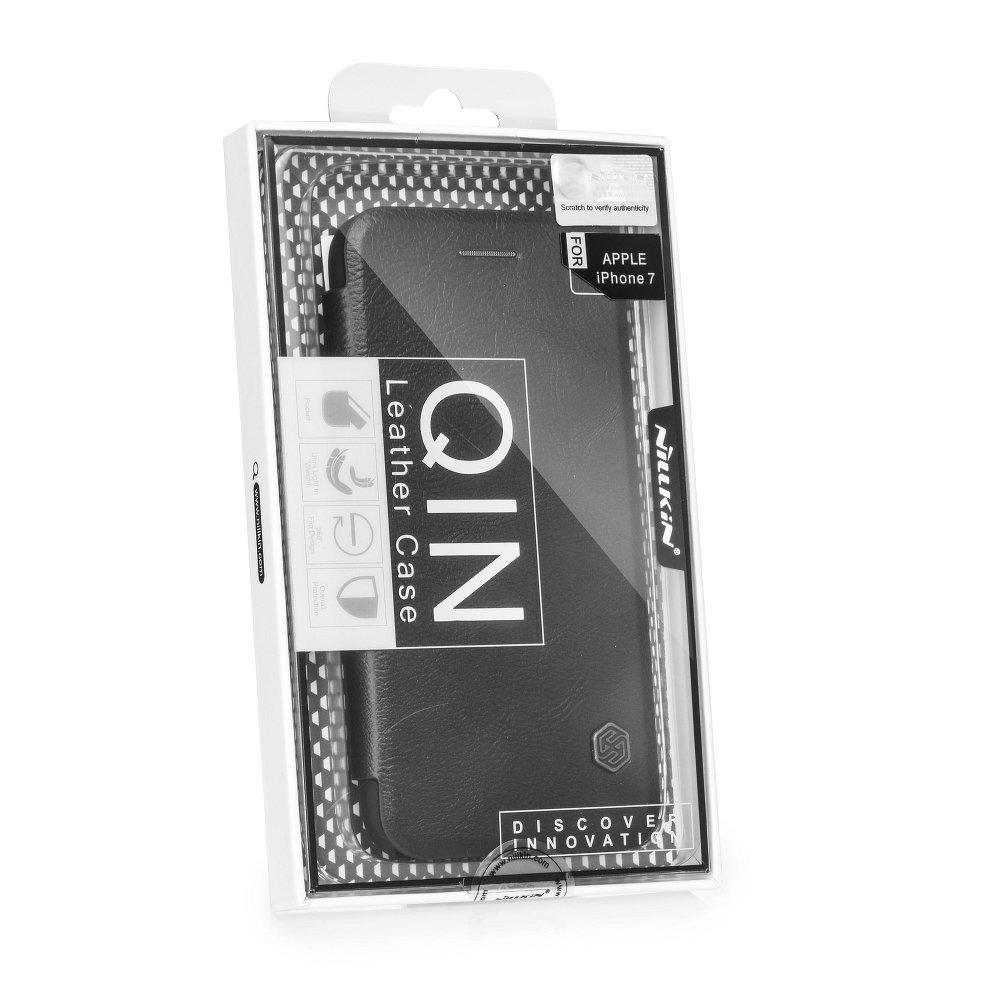 Nillkin qin кожен гръб за iPhone 7 plus черен - TopMag