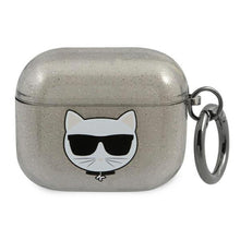 Заредете изображение във визуализатора на галерията – Original case karl lagerfeld kla3uchgk for apple airpods 3 / black + glitter - TopMag
