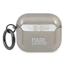 Заредете изображение във визуализатора на галерията – Original case karl lagerfeld kla3uchgk for apple airpods 3 / black + glitter - TopMag
