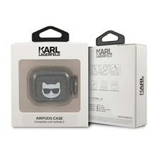 Заредете изображение във визуализатора на галерията – Original case karl lagerfeld kla3uchgk for apple airpods 3 / black + glitter - TopMag
