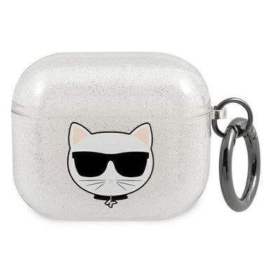 Original case karl lagerfeld kla3uchgs for apple airpods 3 / silver + glitter - TopMag