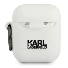 Заредете изображение във визуализатора на галерията – Original case karl lagerfeld klaccsilkhwh apple airpods white - TopMag

