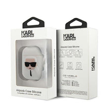 Заредете изображение във визуализатора на галерията – Original case karl lagerfeld klaccsilkhwh apple airpods white - TopMag
