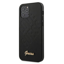 Заредете изображение във визуализатора на галерията – Original faceplate case GUESS GUHCP12MPUILGBK iPhone 12 / 12 PRO black - TopMag
