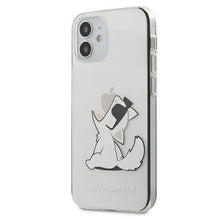 Заредете изображение във визуализатора на галерията – Original faceplate case KARL LAGERFELD KLHCP12SCFNRC iPhone 12 MINI transparent - TopMag
