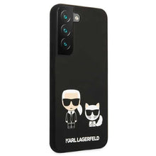 Заредете изображение във визуализатора на галерията – Original faceplate case karl lagerfeld   klhcs22msskck do samsung s22 plus (silicone karl &amp; choupette / black) - TopMag
