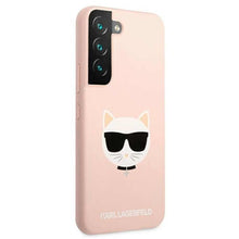 Заредете изображение във визуализатора на галерията – Original faceplate case karl lagerfeld klhcs22sslchpi do samsung s22 (silicone choupette head / pink) - TopMag
