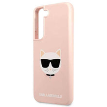 Заредете изображение във визуализатора на галерията – Original faceplate case karl lagerfeld klhcs22sslchpi do samsung s22 (silicone choupette head / pink) - TopMag
