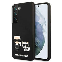 Заредете изображение във визуализатора на галерията – Original faceplate case karl lagerfeld klhcs22ssskck do samsung s22 (silicone karl &amp; choupette / black) - TopMag
