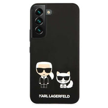 Заредете изображение във визуализатора на галерията – Original faceplate case karl lagerfeld klhcs22ssskck do samsung s22 (silicone karl &amp; choupette / black) - TopMag

