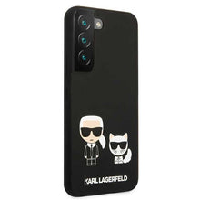 Заредете изображение във визуализатора на галерията – Original faceplate case karl lagerfeld klhcs22ssskck do samsung s22 (silicone karl &amp; choupette / black) - TopMag

