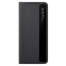 Заредете изображение във визуализатора на галерията – Original smart clear view cover ef-zg998cbegee samsung galaxy s21 ultra black - само за 80.4 лв
