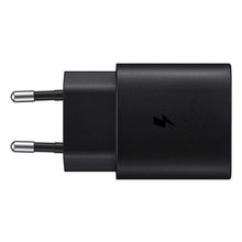 Заредете изображение във визуализатора на галерията – Original wall charger samsung ep-ta800ebe (head only) 25w usb c bulk black - TopMag
