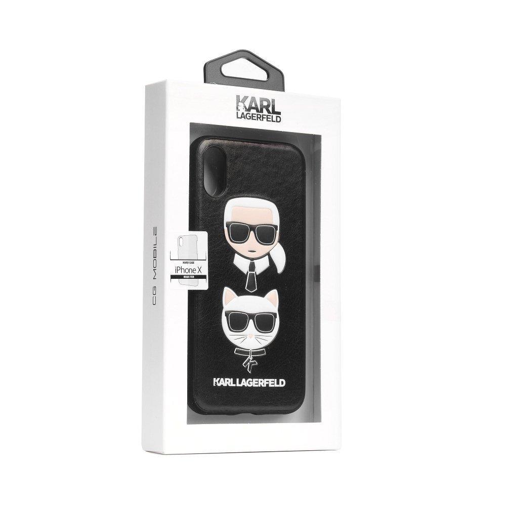 Oригинален калъф Кarl Lagerfeld klhcpxkickc - iPhone x / xs черен - само за 42.4 лв
