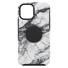 Заредете изображение във визуализатора на галерията – OtterBox Symmetry POP with PopSockets for iPhone 12 MINI white marble - само за 67.2 лв
