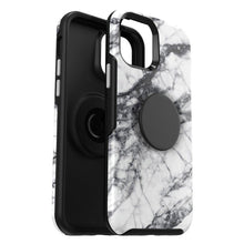 Заредете изображение във визуализатора на галерията – OtterBox Symmetry POP with PopSockets for iPhone 12 MINI white marble - само за 67.2 лв
