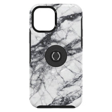 Заредете изображение във визуализатора на галерията – OtterBox Symmetry POP with PopSockets for iPhone 12 MINI white marble - само за 67.2 лв
