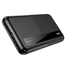 Заредете изображение във визуализатора на галерията – Power bank hoco 10 000mah z lcd 2a 2xusb + typ c j75 treso black - TopMag
