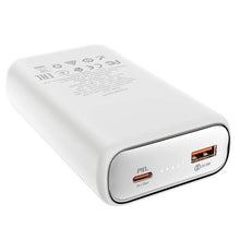 Заредете изображение във визуализатора на галерията – Power bank hoco 20 000mah q1a with lcd pd20w + qc3.0 krafty white - само за 12 лв
