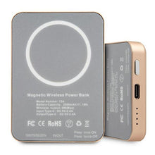 Заредете изображение във визуализатора на галерията – Power bank with wirelles charging guess gupbmsvslg 3000mah with magsafe - TopMag

