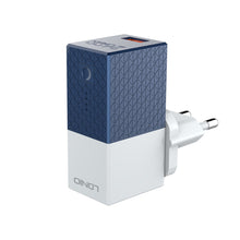 Заредете изображение във визуализатора на галерията – Ldnio Wall charger with power bank function PA307 - USB - Quick Charge 2600mAh + USB to Micro USB cable white-blue
