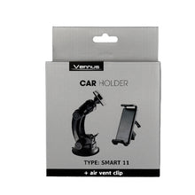 Заредете изображение във визуализатора на галерията – Car Holder VENNUS - SMART 11 /air vent and windshield mount/
