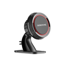 Заредете изображение във визуализатора на галерията – Borofone Car holder BH13 Journey Series magnetic, stick-on base black-red
