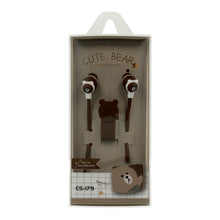 Заредете изображение във визуализатора на галерията – Earphones CASNI - CS-179 with microphone Brown

