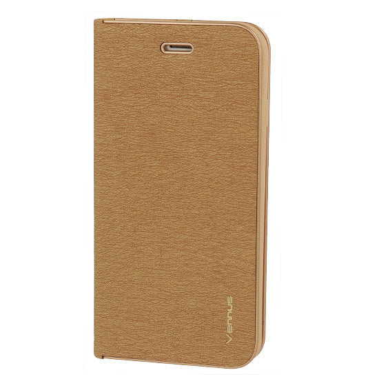 Vennus Book Case with frame for Samsung Galaxy J3 (2016) gold