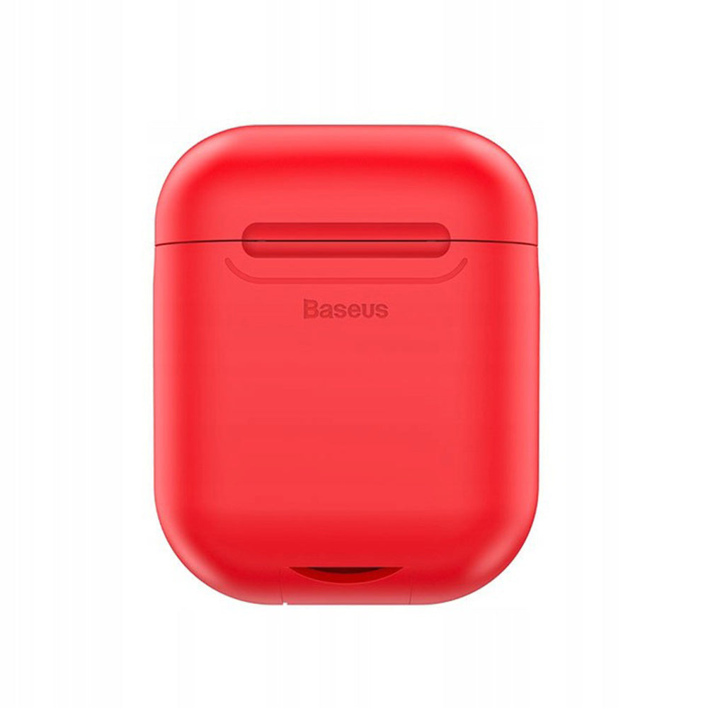 Baseus Silicone Case for AIRPODS with induction charging function (WIAPPOD-09) Red