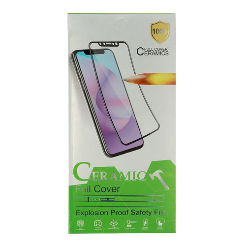 Tempered Glass HARD CERAMIC for HUAWEI Y6P BLACK - TopMag