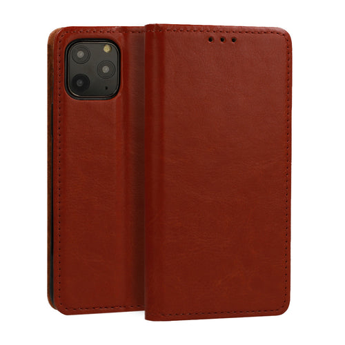 Book Special Case for SAMSUNG GALAXY A20S BROWN (leather) - TopMag