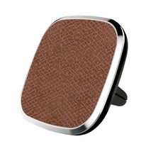 Заредете изображение във визуализатора на галерията – Nillkin 2 in 1 - adjustable grille holder and MC016 wireless magnetic induction charger + Iphone X case brown
