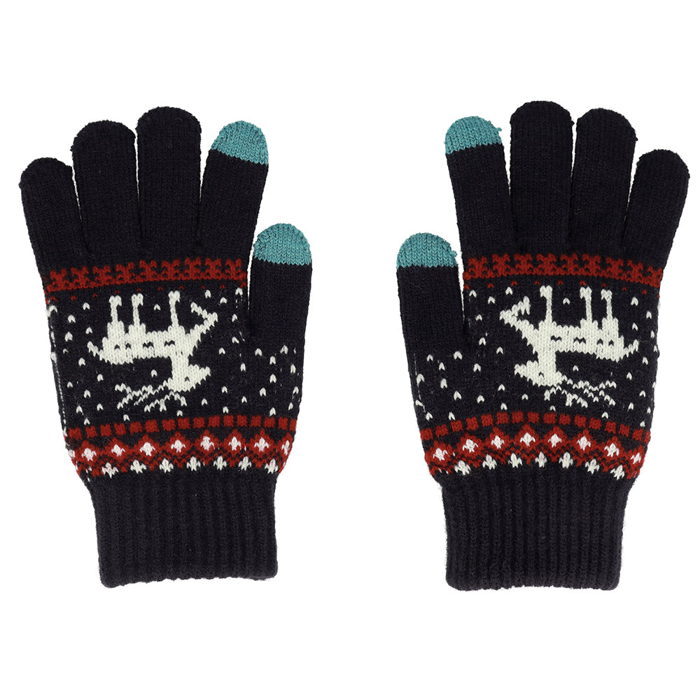 Gloves for touch screens REINDEER NAVY
