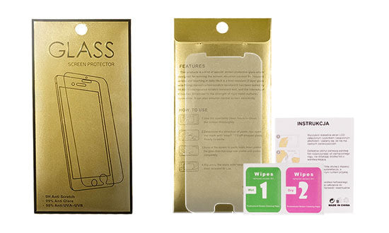 Glass Gold Tempered Glass for IPHONE 5