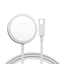 Заредете изображение във визуализатора на галерията – Wireless Induction Charger QI Fast Charge 15W Iphone 12/12 Mini/12 Pro/12 Pro Max/13/13 Mini/13 Pro/13 Pro Max/14/14 Pro/14 Plus/14 Pro Max - White
