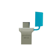 Заредете изображение във визуализатора на галерията – GOODRAM ODD3 Pendrive - 64GB USB 3.0 + Type C OTG BLUE
