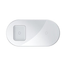 Заредете изображение във визуализатора на галерията – Baseus Induction Charger SIMPLE PRO 2in1 for phone + AirPods Type C (WXJK-C02) White
